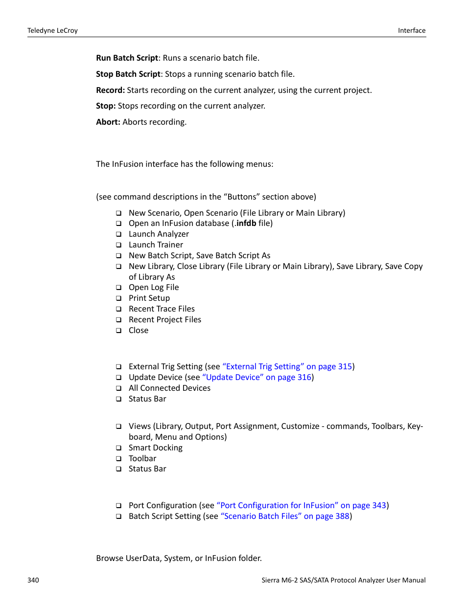2 menus, File, Setup | View, Configuration, Tools | Teledyne LeCroy Sierra M6-2 SAS_SATA Protocol Analyzer User Manual User Manual | Page 342 / 496