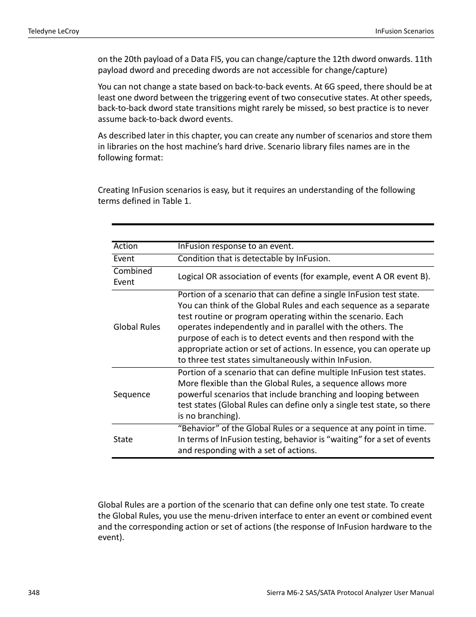2 global rules | Teledyne LeCroy Sierra M6-2 SAS_SATA Protocol Analyzer User Manual User Manual | Page 350 / 496