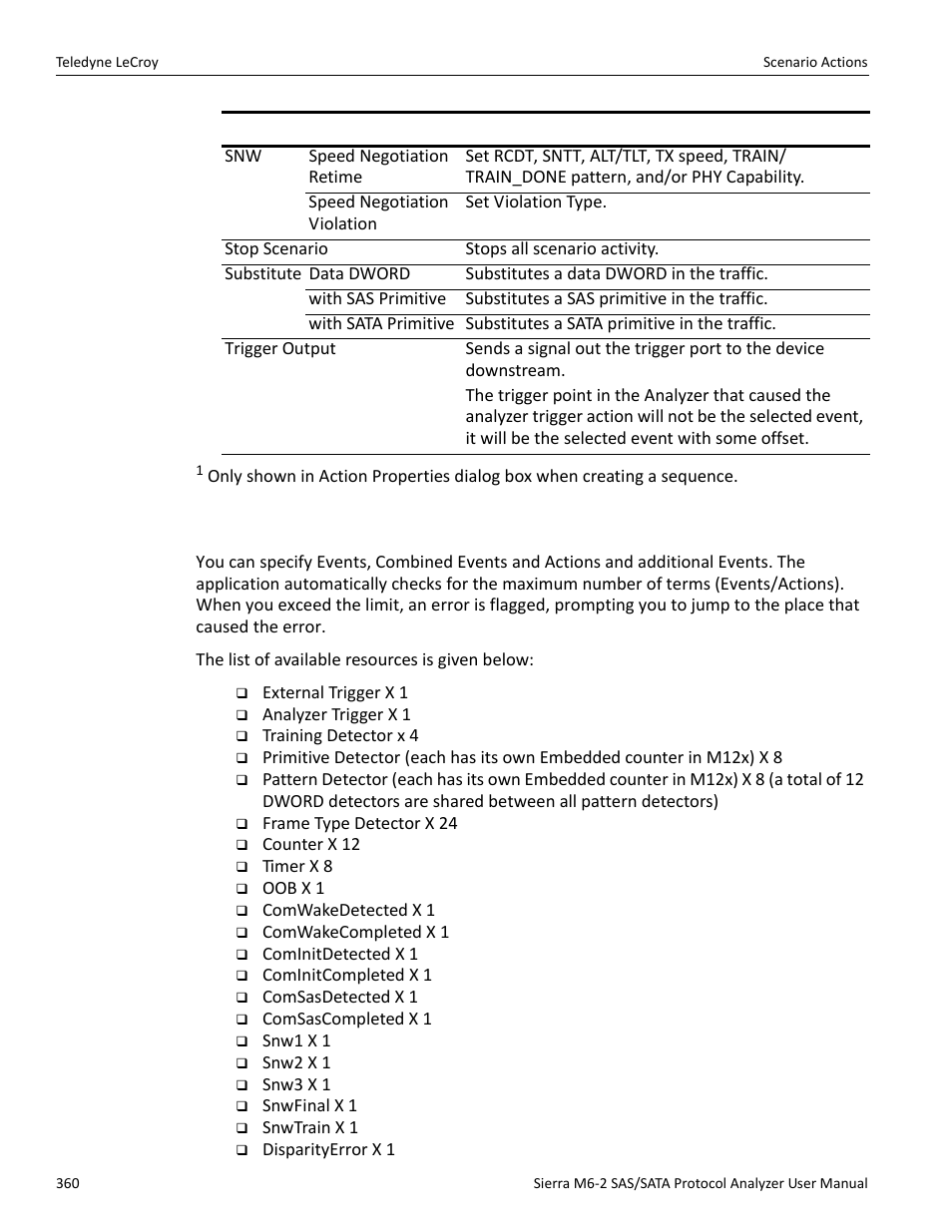 1 available resources | Teledyne LeCroy Sierra M6-2 SAS_SATA Protocol Analyzer User Manual User Manual | Page 362 / 496