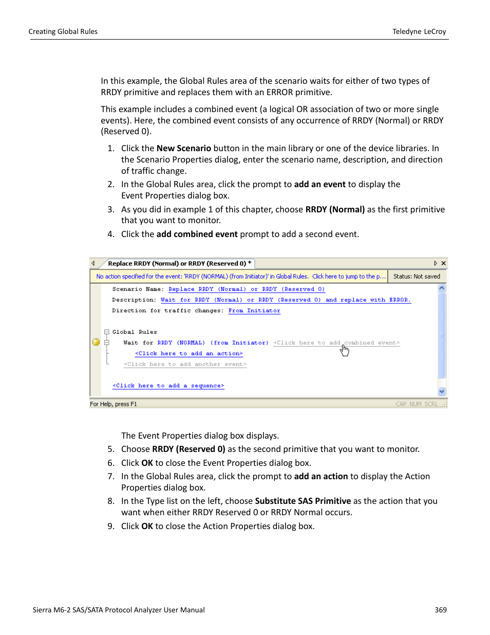 3 example 3: creating or conditions | Teledyne LeCroy Sierra M6-2 SAS_SATA Protocol Analyzer User Manual User Manual | Page 371 / 496