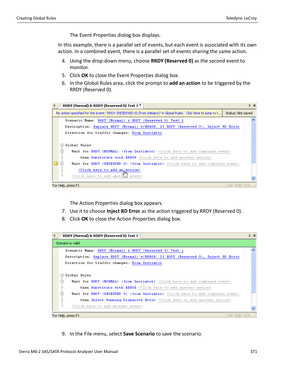 Teledyne LeCroy Sierra M6-2 SAS_SATA Protocol Analyzer User Manual User Manual | Page 373 / 496