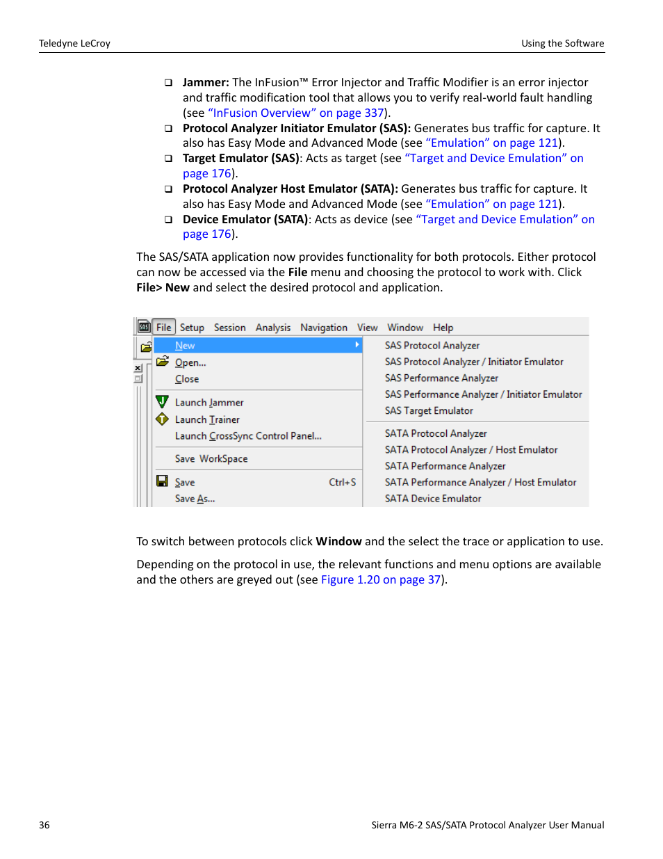 Teledyne LeCroy Sierra M6-2 SAS_SATA Protocol Analyzer User Manual User Manual | Page 38 / 496