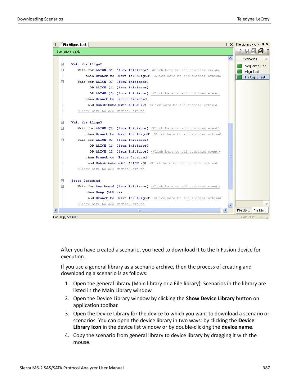 13 downloading scenarios | Teledyne LeCroy Sierra M6-2 SAS_SATA Protocol Analyzer User Manual User Manual | Page 389 / 496