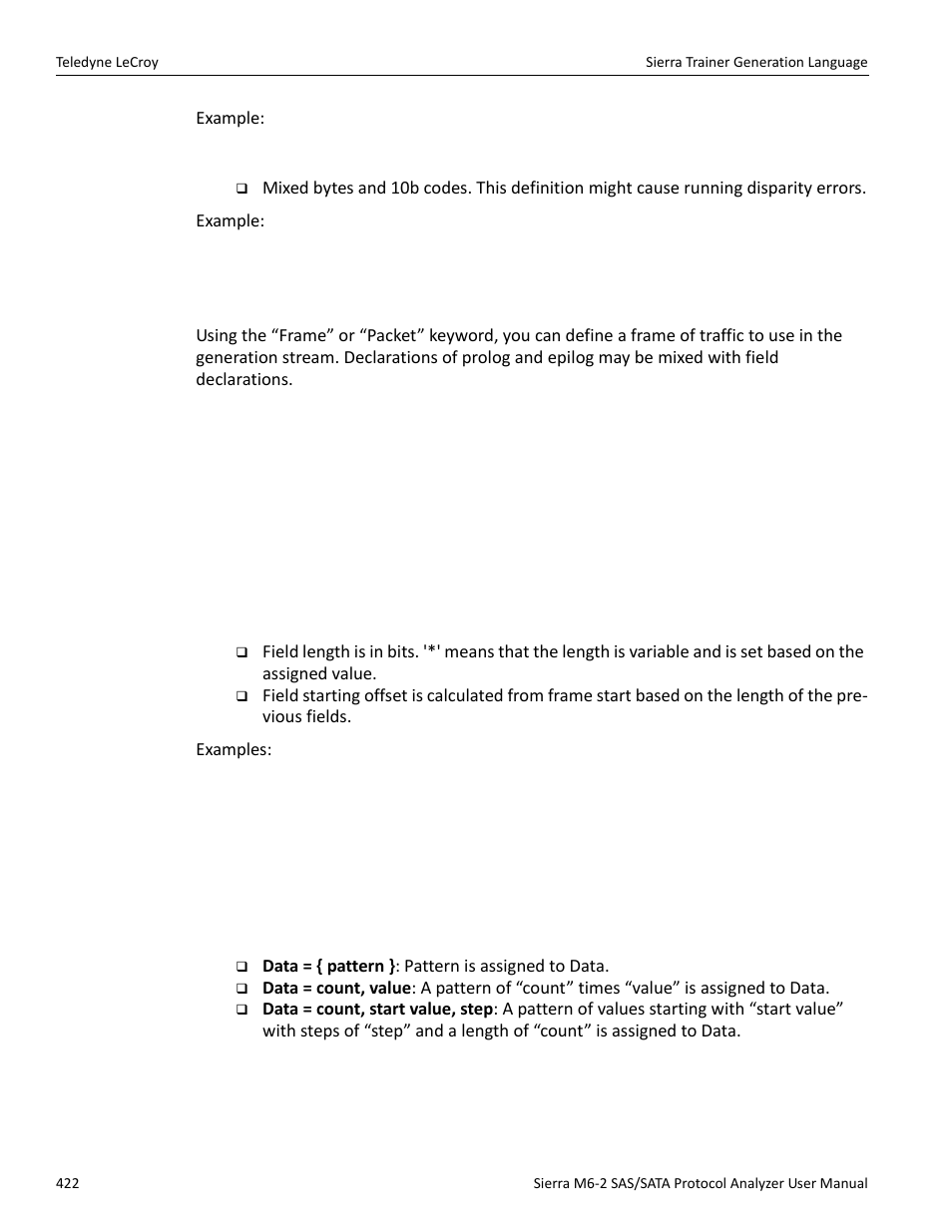 8 packets/ frames | Teledyne LeCroy Sierra M6-2 SAS_SATA Protocol Analyzer User Manual User Manual | Page 424 / 496