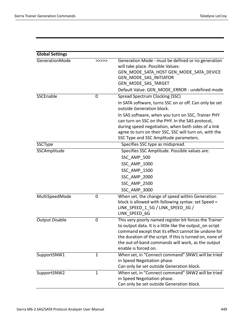 8 generation settings | Teledyne LeCroy Sierra M6-2 SAS_SATA Protocol Analyzer User Manual User Manual | Page 451 / 496