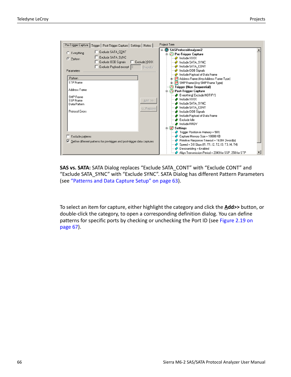8 defining patterns | Teledyne LeCroy Sierra M6-2 SAS_SATA Protocol Analyzer User Manual User Manual | Page 68 / 496