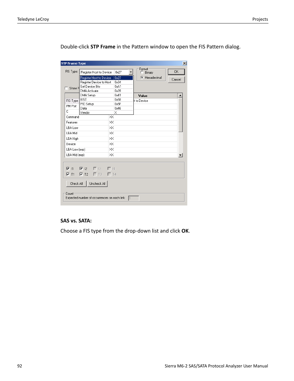 Stp frame | Teledyne LeCroy Sierra M6-2 SAS_SATA Protocol Analyzer User Manual User Manual | Page 94 / 496