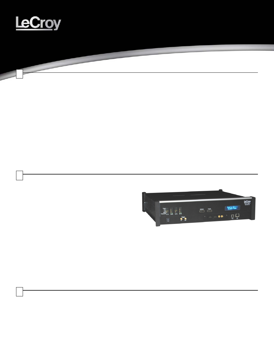 Teledyne LeCroy Sierra M6-4 SAS_SATA Protocol Analyzer Quick Start Guide User Manual | 4 pages