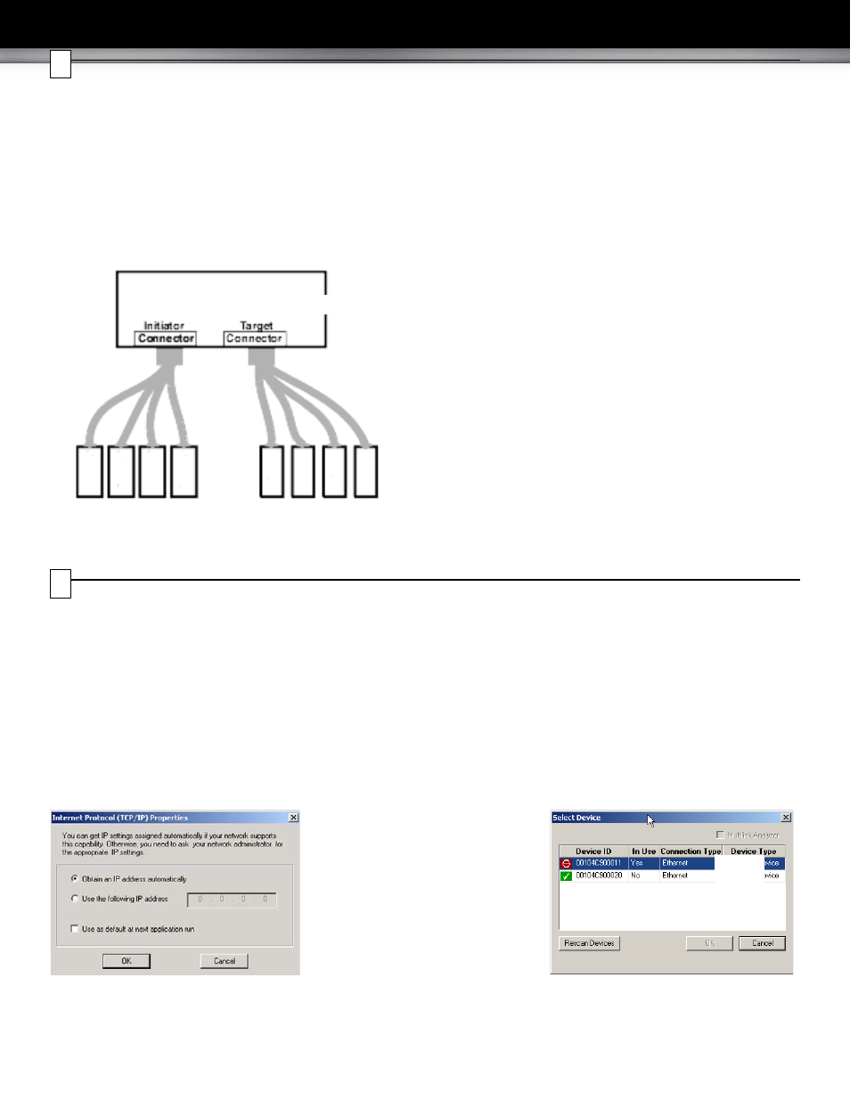 Setting up and connecting, Connecting via ethernet | Teledyne LeCroy Sierra M6-4 SAS_SATA Protocol Analyzer Quick Start Guide User Manual | Page 3 / 4