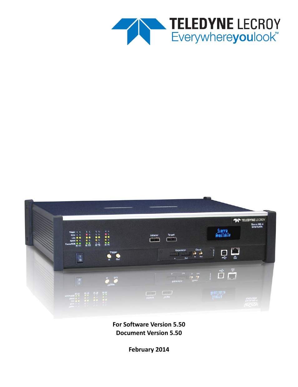 Teledyne LeCroy Sierra M6-4 SAS_SATA Protocol Analyzer User Manual User Manual | 498 pages