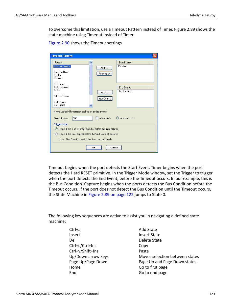 38 useful key sequences | Teledyne LeCroy Sierra M6-4 SAS_SATA Protocol Analyzer User Manual User Manual | Page 125 / 498