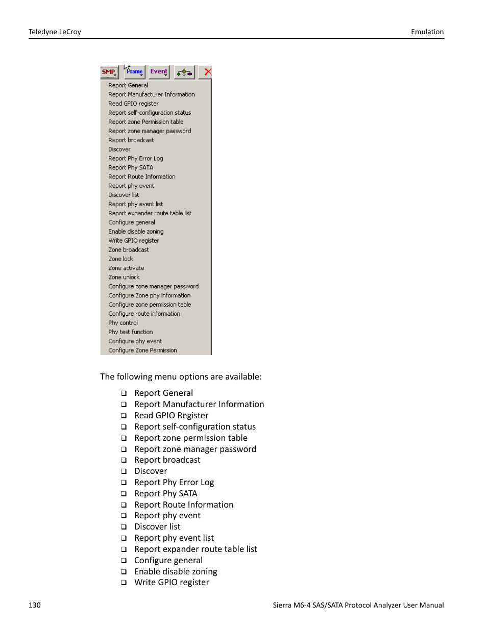 Teledyne LeCroy Sierra M6-4 SAS_SATA Protocol Analyzer User Manual User Manual | Page 132 / 498