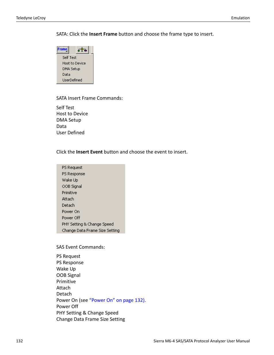 Adding an event, Sleep (see | Teledyne LeCroy Sierra M6-4 SAS_SATA Protocol Analyzer User Manual User Manual | Page 134 / 498