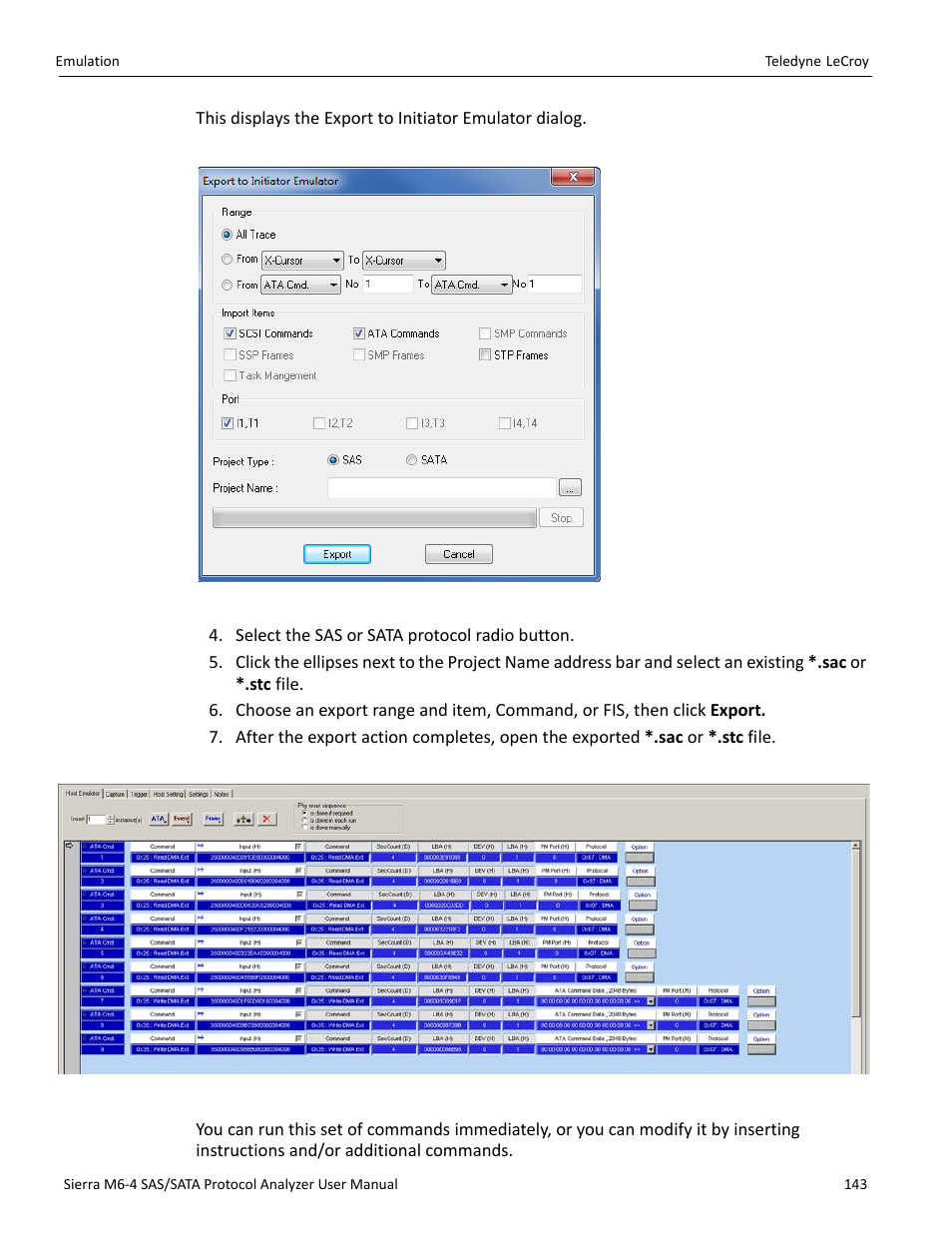 Teledyne LeCroy Sierra M6-4 SAS_SATA Protocol Analyzer User Manual User Manual | Page 145 / 498