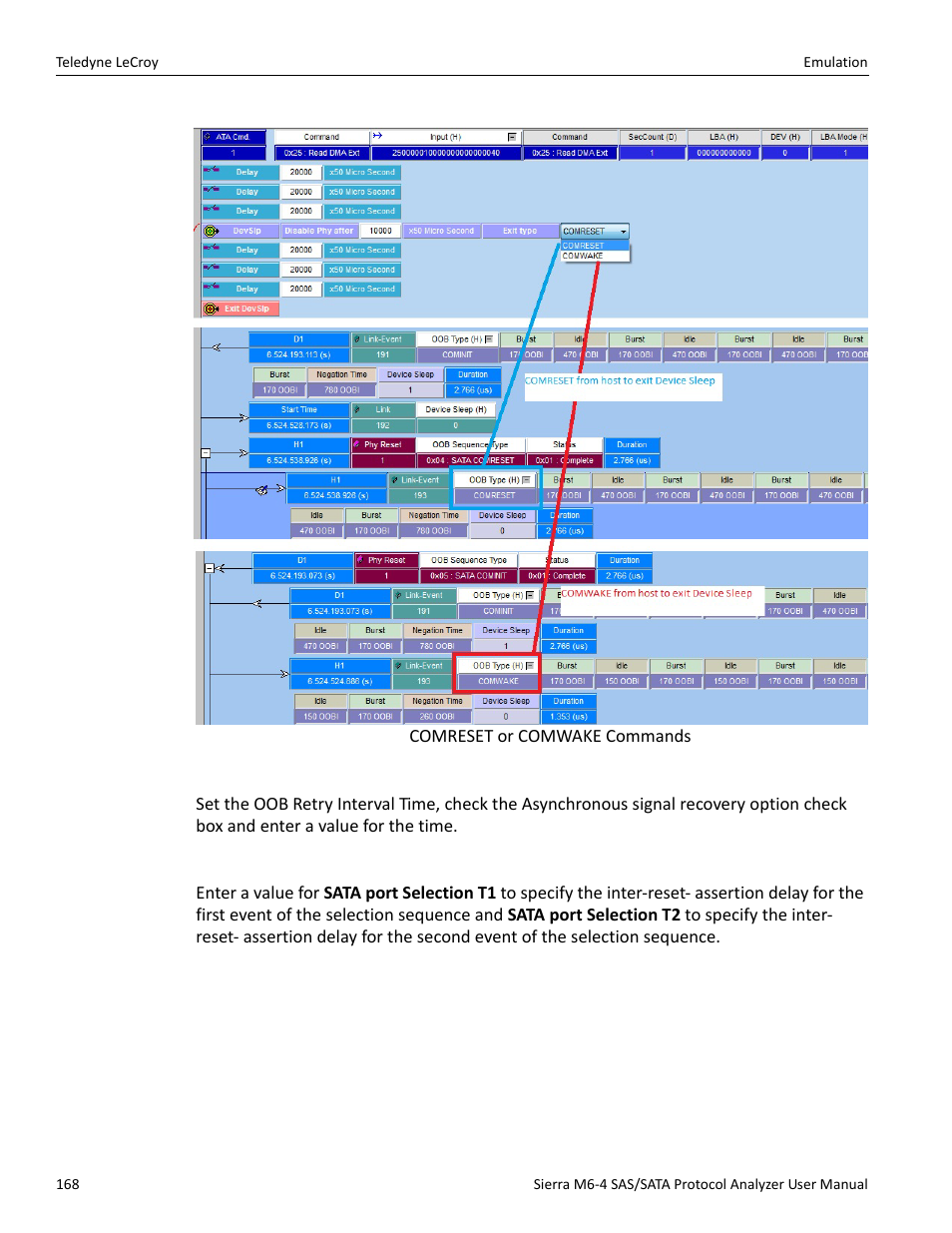 Mmands (see | Teledyne LeCroy Sierra M6-4 SAS_SATA Protocol Analyzer User Manual User Manual | Page 170 / 498