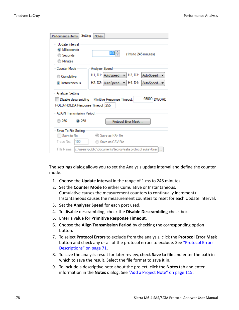 Teledyne LeCroy Sierra M6-4 SAS_SATA Protocol Analyzer User Manual User Manual | Page 180 / 498