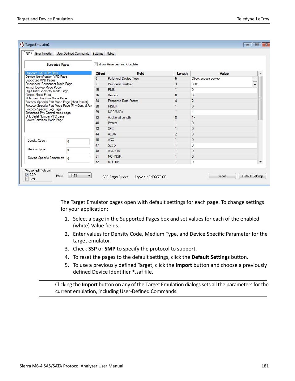 Teledyne LeCroy Sierra M6-4 SAS_SATA Protocol Analyzer User Manual User Manual | Page 183 / 498