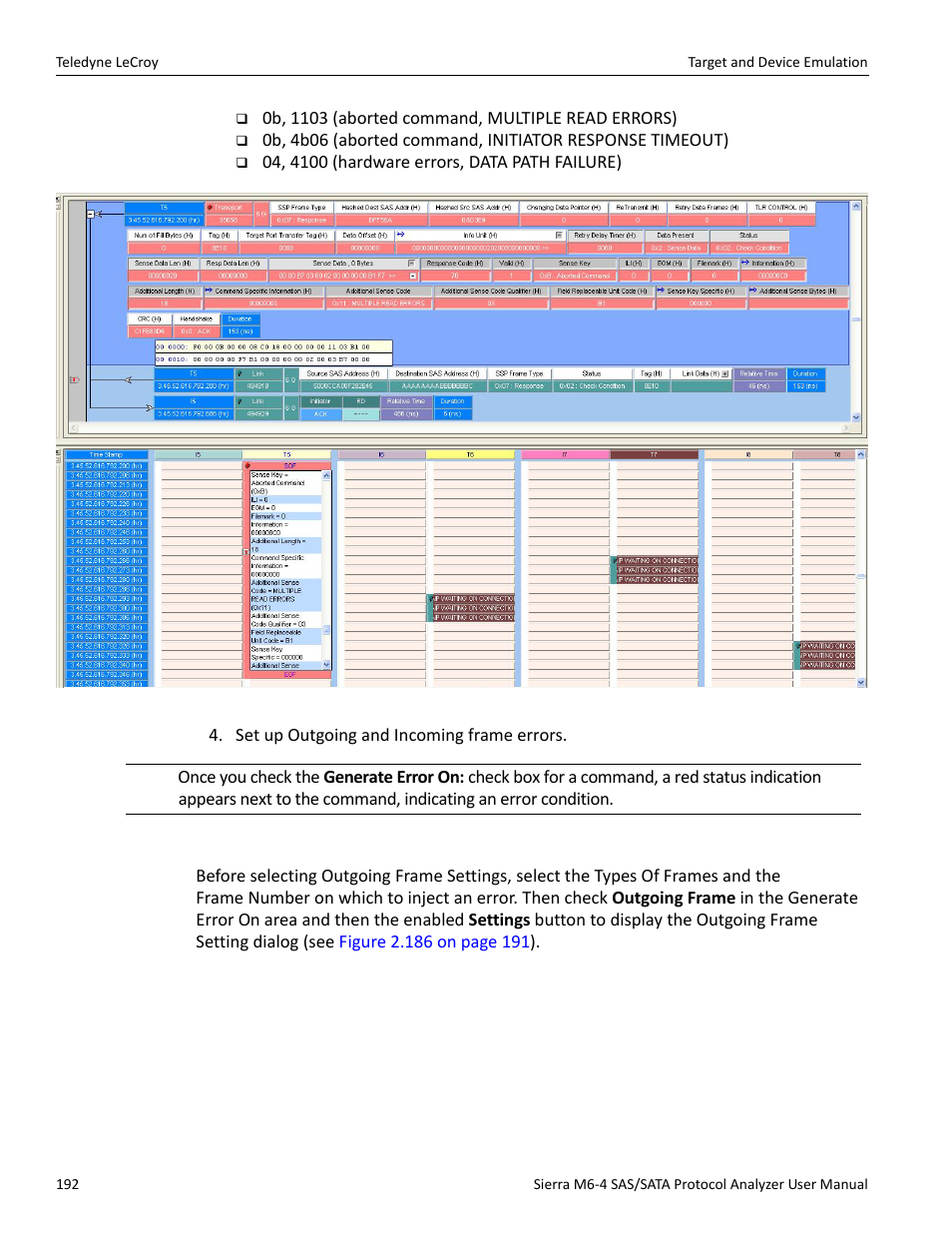 Teledyne LeCroy Sierra M6-4 SAS_SATA Protocol Analyzer User Manual User Manual | Page 194 / 498