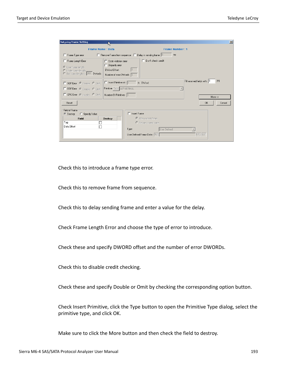 Teledyne LeCroy Sierra M6-4 SAS_SATA Protocol Analyzer User Manual User Manual | Page 195 / 498