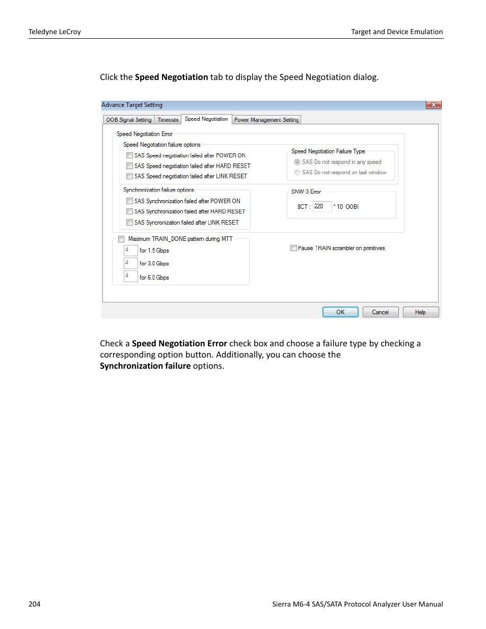 Teledyne LeCroy Sierra M6-4 SAS_SATA Protocol Analyzer User Manual User Manual | Page 206 / 498