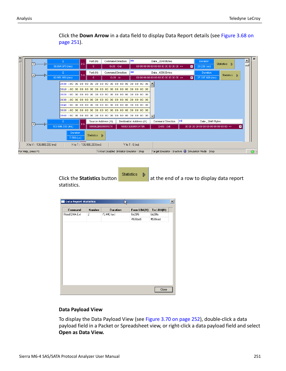 Teledyne LeCroy Sierra M6-4 SAS_SATA Protocol Analyzer User Manual User Manual | Page 255 / 498