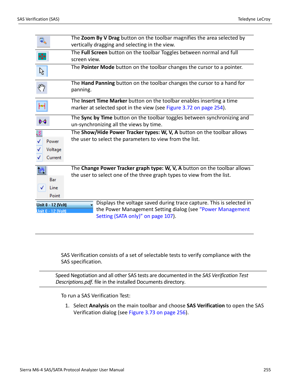 5 sas verification (sas) | Teledyne LeCroy Sierra M6-4 SAS_SATA Protocol Analyzer User Manual User Manual | Page 259 / 498