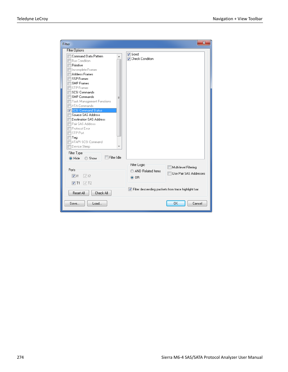 Teledyne LeCroy Sierra M6-4 SAS_SATA Protocol Analyzer User Manual User Manual | Page 278 / 498