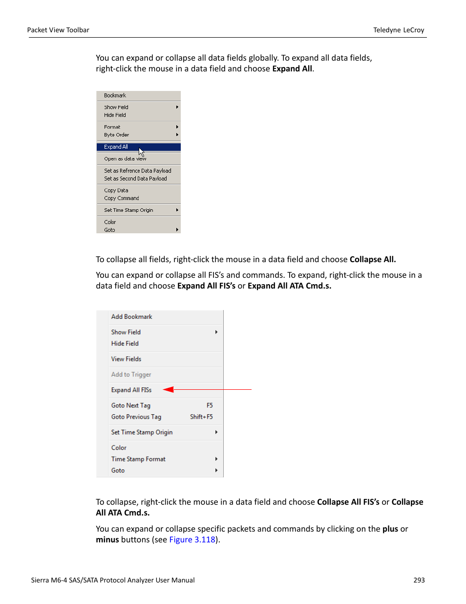 Teledyne LeCroy Sierra M6-4 SAS_SATA Protocol Analyzer User Manual User Manual | Page 297 / 498