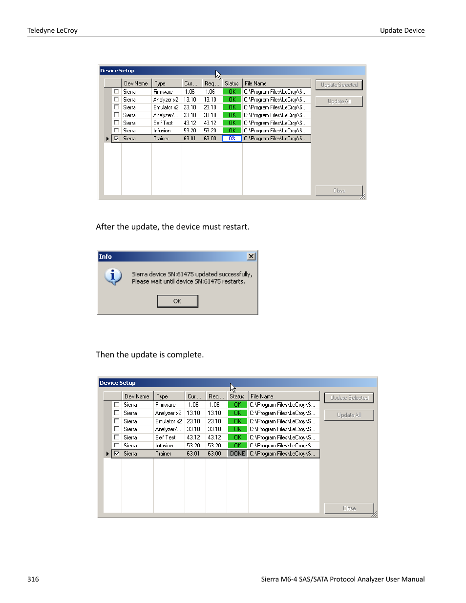 Teledyne LeCroy Sierra M6-4 SAS_SATA Protocol Analyzer User Manual User Manual | Page 320 / 498