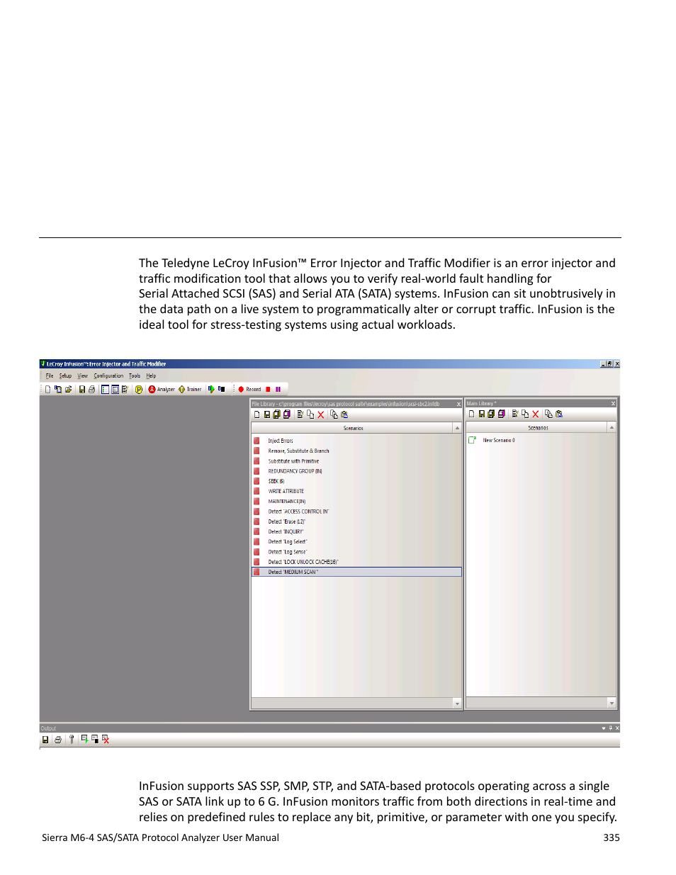Infusion overview, Chapter 4: infusion overview, Infusion | Chapter 4 | Teledyne LeCroy Sierra M6-4 SAS_SATA Protocol Analyzer User Manual User Manual | Page 339 / 498