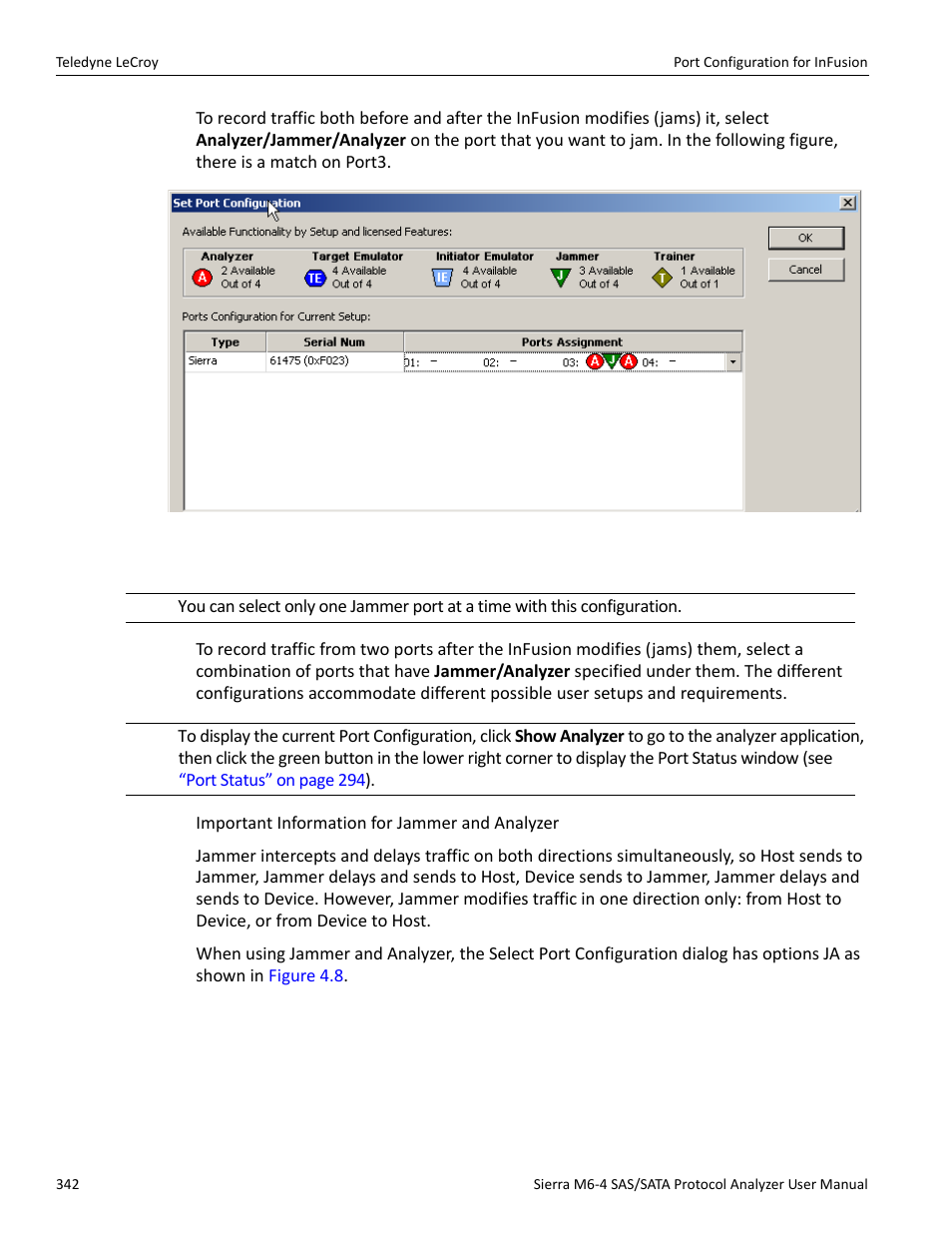 Teledyne LeCroy Sierra M6-4 SAS_SATA Protocol Analyzer User Manual User Manual | Page 346 / 498