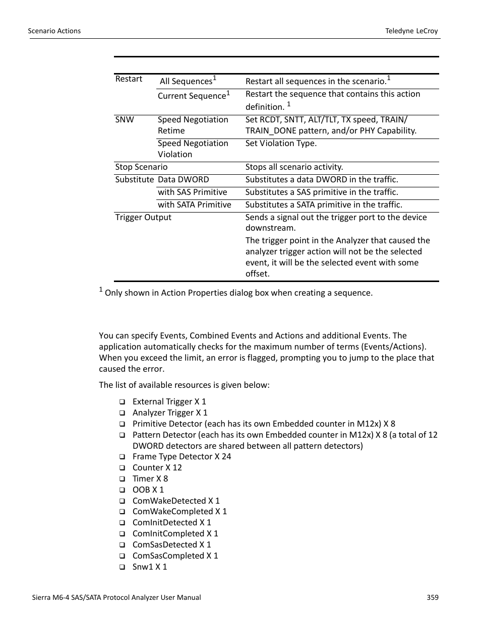 1 available resources | Teledyne LeCroy Sierra M6-4 SAS_SATA Protocol Analyzer User Manual User Manual | Page 363 / 498