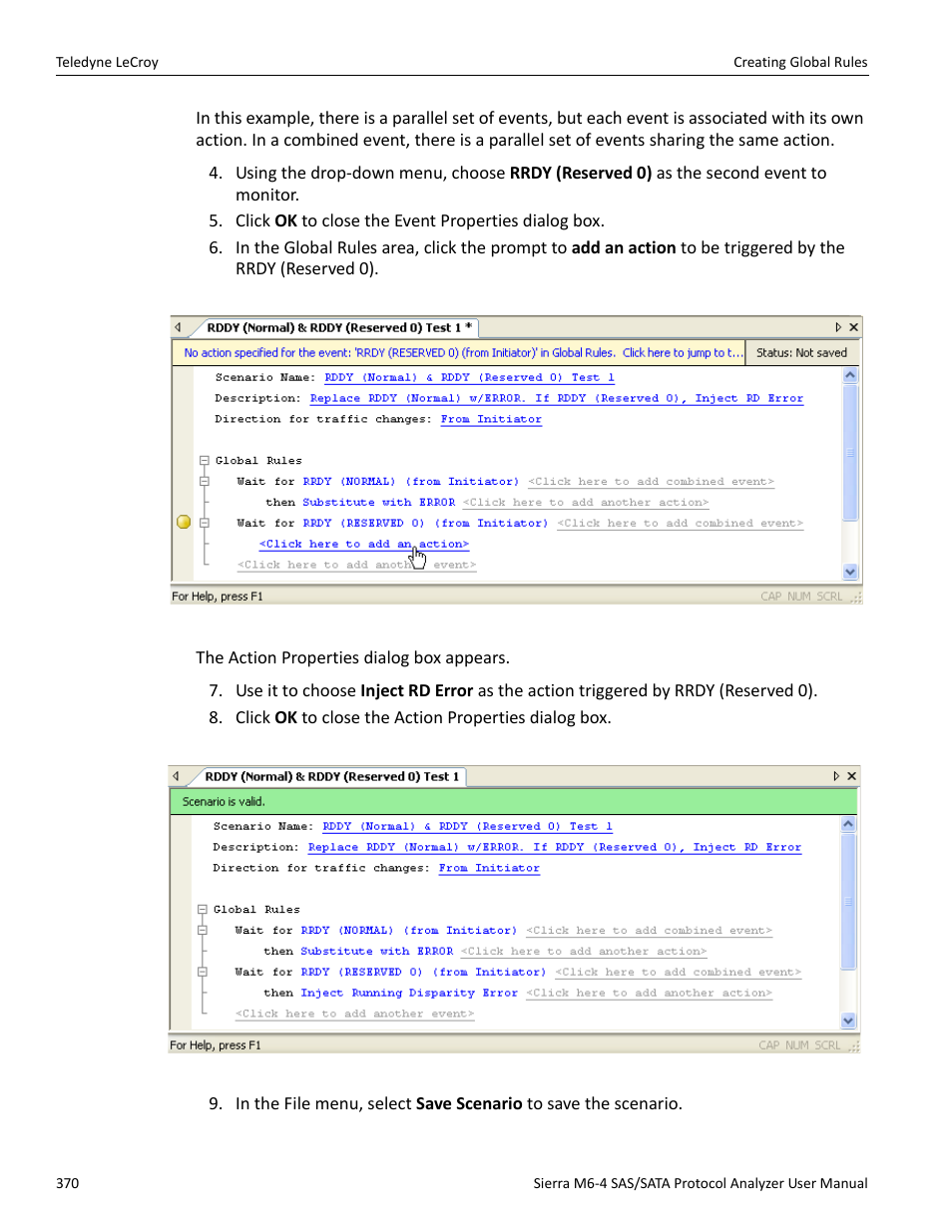 Teledyne LeCroy Sierra M6-4 SAS_SATA Protocol Analyzer User Manual User Manual | Page 374 / 498