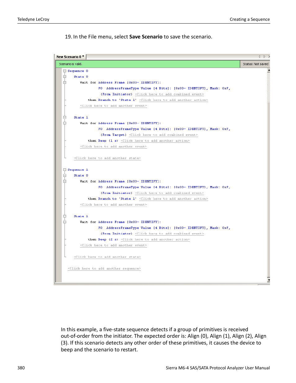 Teledyne LeCroy Sierra M6-4 SAS_SATA Protocol Analyzer User Manual User Manual | Page 384 / 498