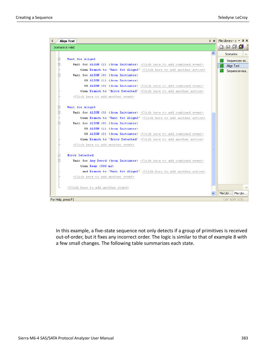 Teledyne LeCroy Sierra M6-4 SAS_SATA Protocol Analyzer User Manual User Manual | Page 387 / 498