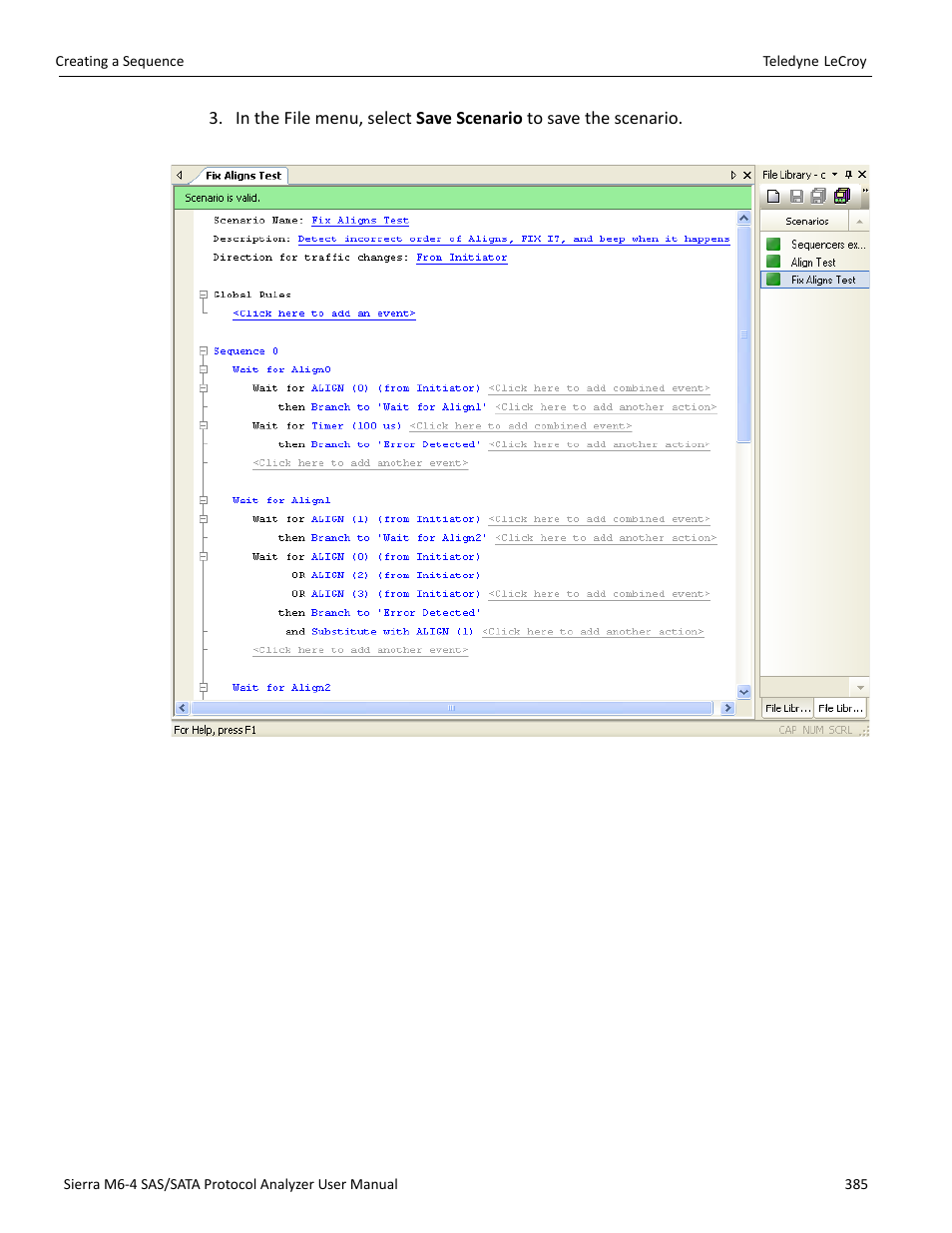 Teledyne LeCroy Sierra M6-4 SAS_SATA Protocol Analyzer User Manual User Manual | Page 389 / 498