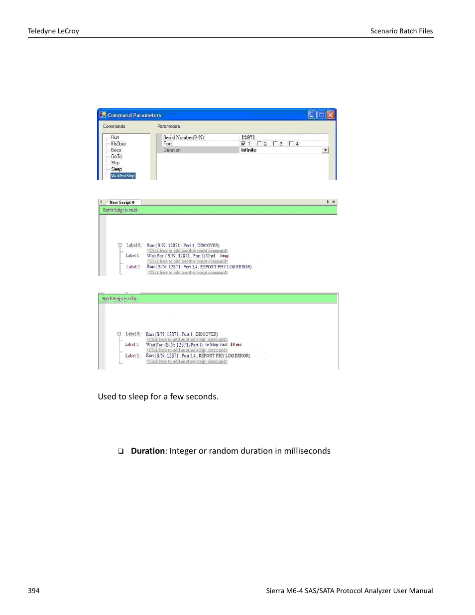 Sleep | Teledyne LeCroy Sierra M6-4 SAS_SATA Protocol Analyzer User Manual User Manual | Page 398 / 498