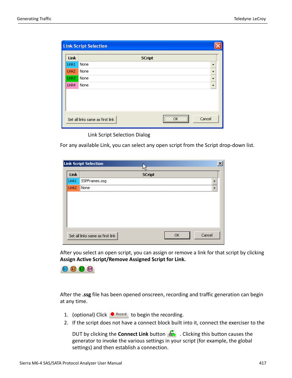 10 generating traffic | Teledyne LeCroy Sierra M6-4 SAS_SATA Protocol Analyzer User Manual User Manual | Page 421 / 498