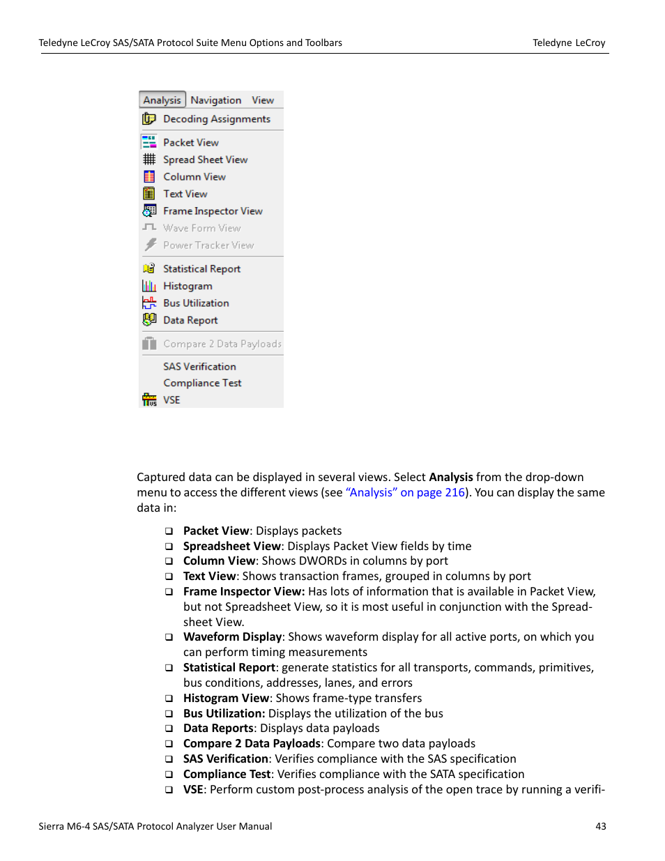 5 viewing captured data | Teledyne LeCroy Sierra M6-4 SAS_SATA Protocol Analyzer User Manual User Manual | Page 45 / 498