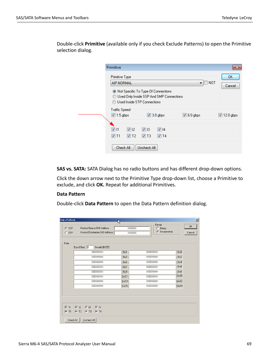 Primitive, Rt id (see | Teledyne LeCroy Sierra M6-4 SAS_SATA Protocol Analyzer User Manual User Manual | Page 71 / 498