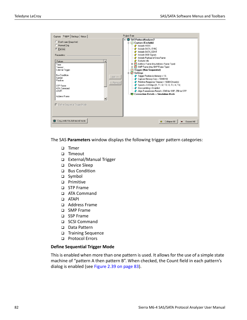 Teledyne LeCroy Sierra M6-4 SAS_SATA Protocol Analyzer User Manual User Manual | Page 84 / 498