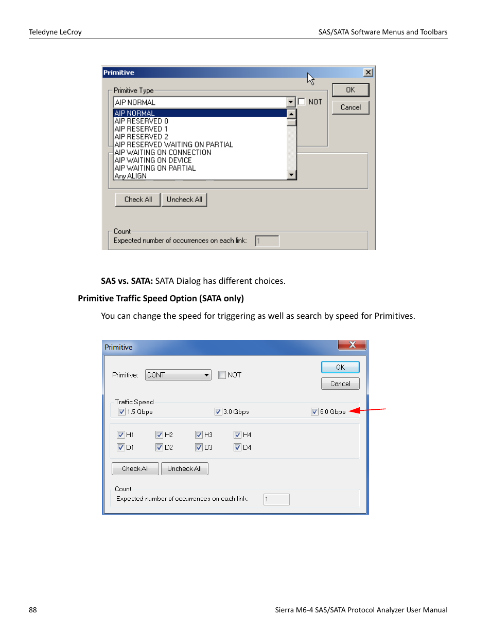 Teledyne LeCroy Sierra M6-4 SAS_SATA Protocol Analyzer User Manual User Manual | Page 90 / 498