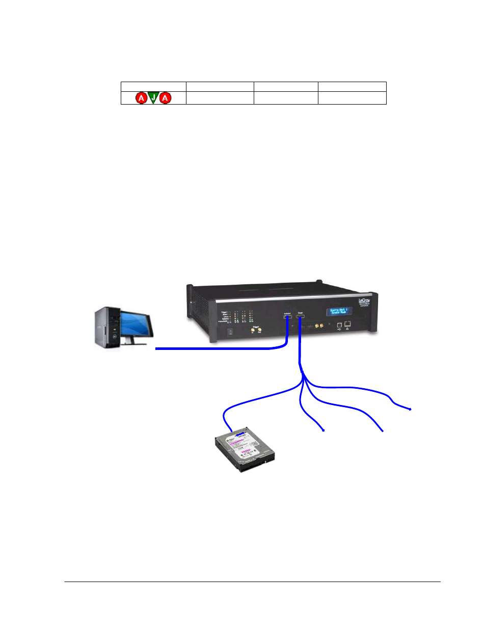 2 example 2: jammer and two analyzers on same port, Igure, Xample | Ammer and two, Nalyzers on same port | Teledyne LeCroy Sierra Port Configurations Reference Manual User Manual | Page 11 / 76