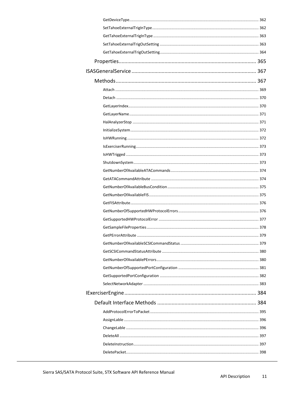 Teledyne LeCroy Sierra SAS_SATA Protocol Analyzer STX API Reference Manual User Manual | Page 11 / 979