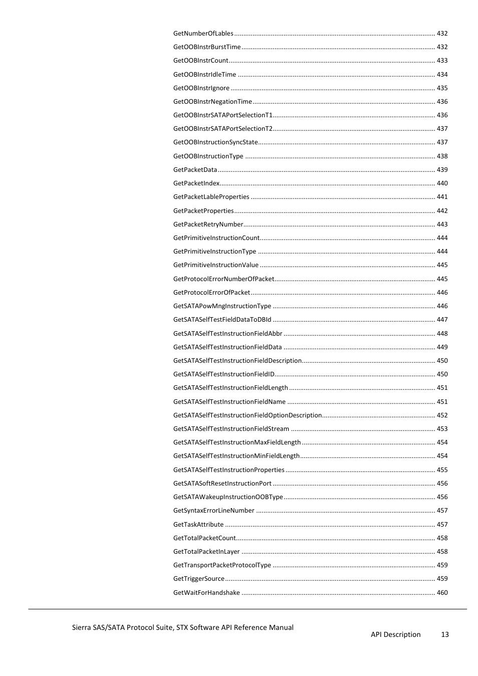 Teledyne LeCroy Sierra SAS_SATA Protocol Analyzer STX API Reference Manual User Manual | Page 13 / 979