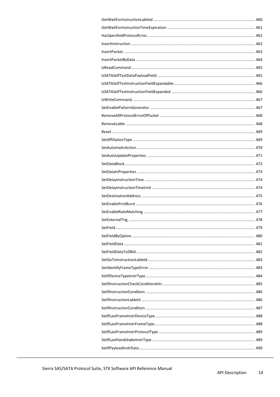 Teledyne LeCroy Sierra SAS_SATA Protocol Analyzer STX API Reference Manual User Manual | Page 14 / 979