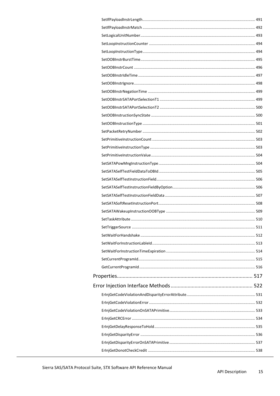 Teledyne LeCroy Sierra SAS_SATA Protocol Analyzer STX API Reference Manual User Manual | Page 15 / 979