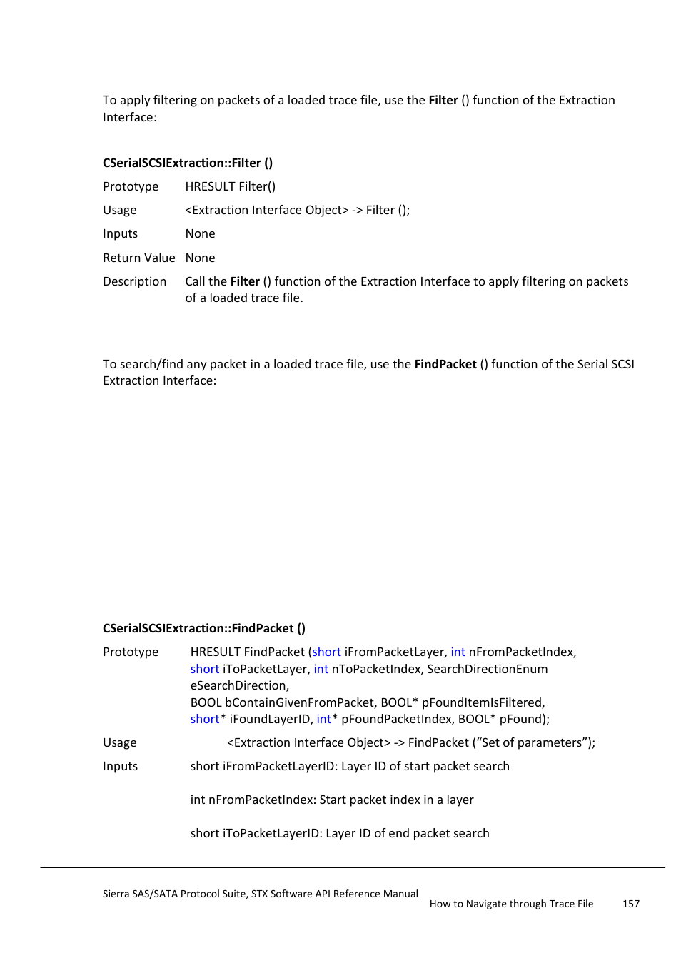 Apply filter, Search/ find packets, Search/find packets | Teledyne LeCroy Sierra SAS_SATA Protocol Analyzer STX API Reference Manual User Manual | Page 157 / 979