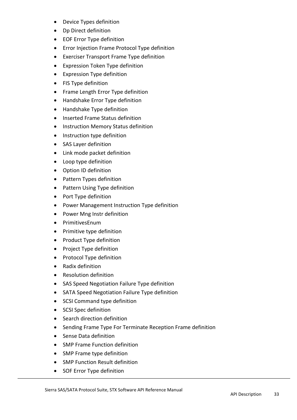 Teledyne LeCroy Sierra SAS_SATA Protocol Analyzer STX API Reference Manual User Manual | Page 33 / 979