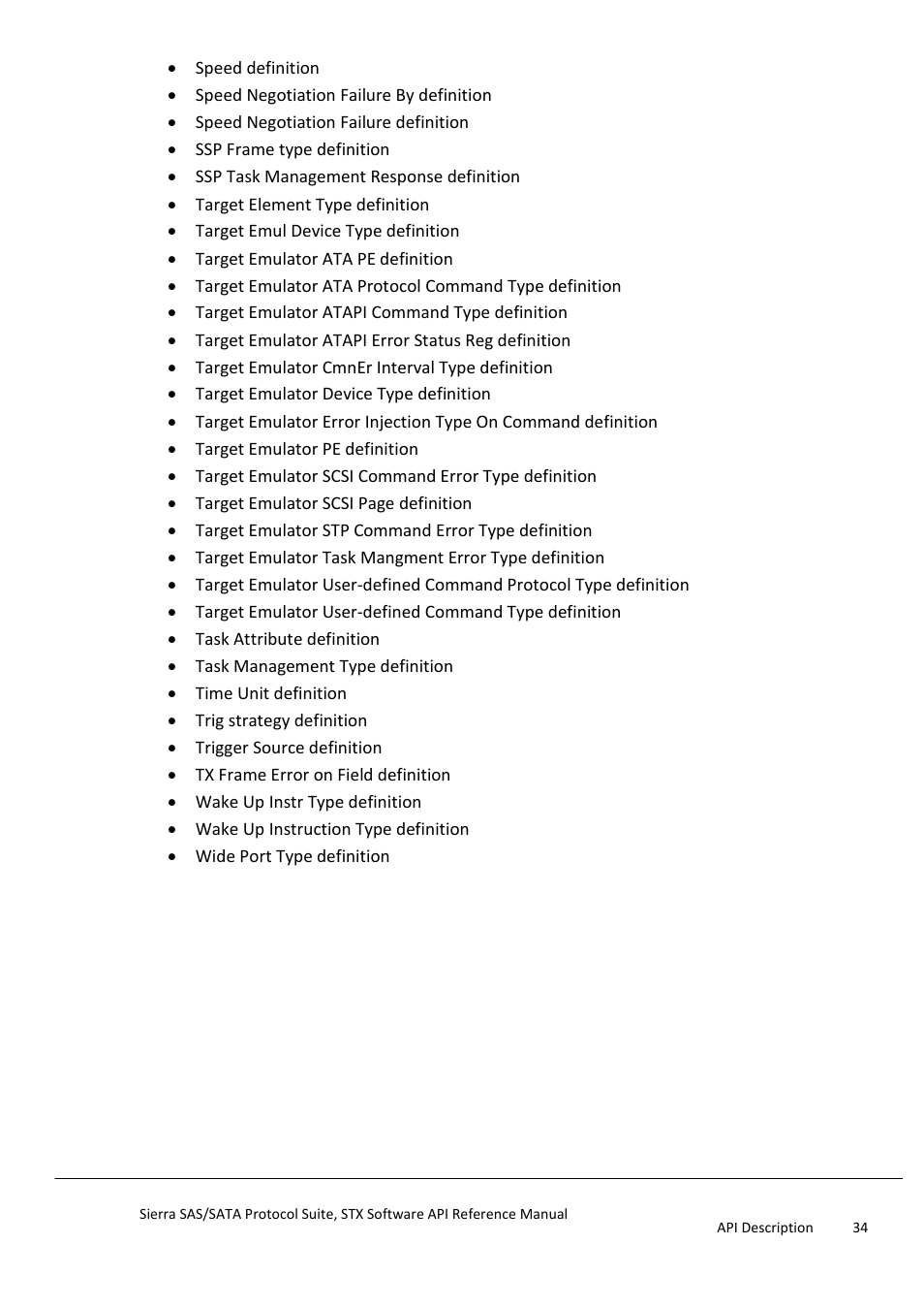Teledyne LeCroy Sierra SAS_SATA Protocol Analyzer STX API Reference Manual User Manual | Page 34 / 979